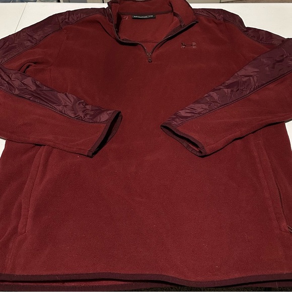 Under Armour UA Polartec Forge Micro Fleece 1/4 Zip Pullover Water Resistant XL - Picture 3 of 7
